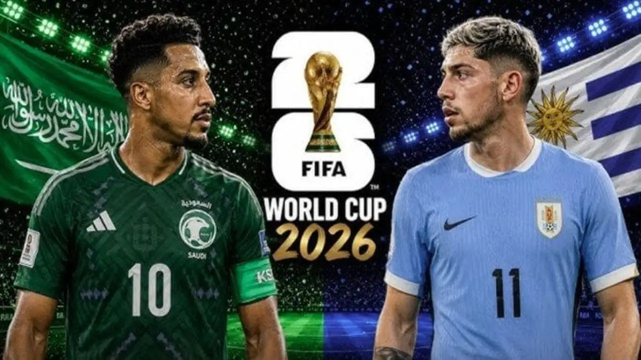 مباراة السعودية وأوروجواي في كأس العالم قريبًا على الشاشة